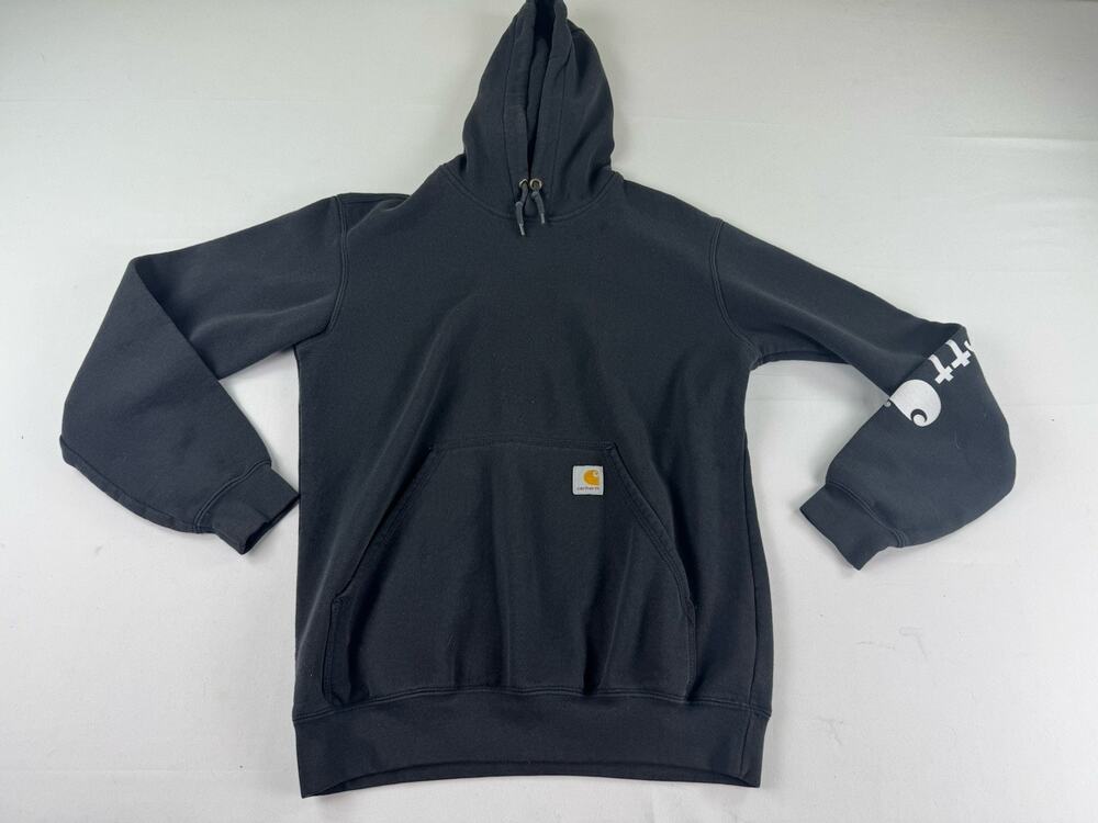 Carhartt Black Hoodie Sweatshirt Size S